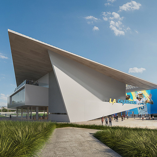 Los Angeles Chargers Headquarters and Training Facility rendering